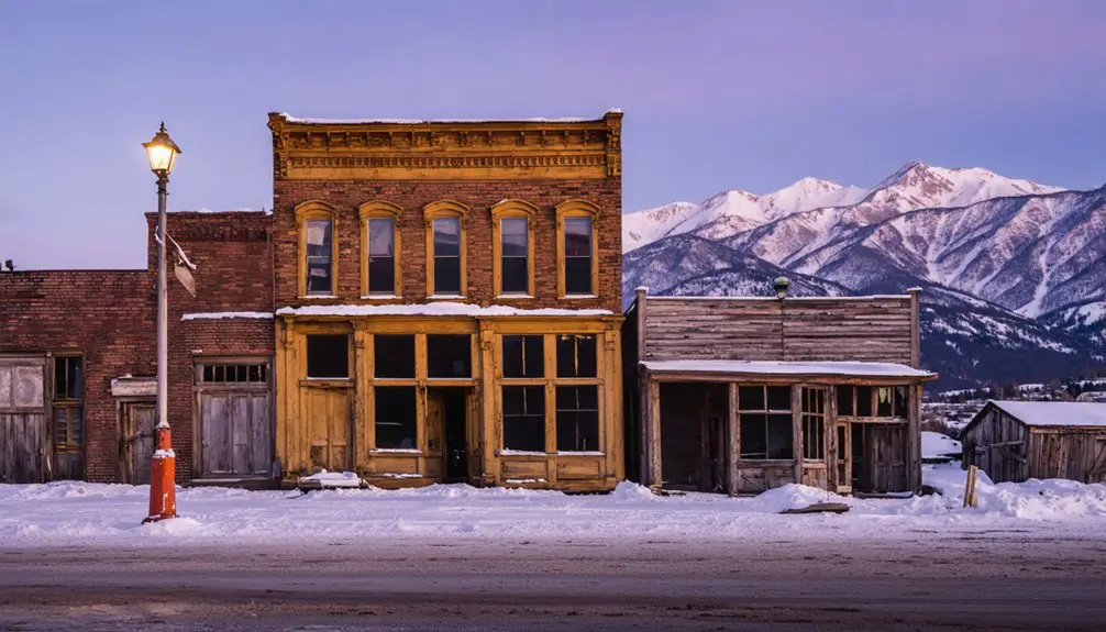 abandoned mining town remains