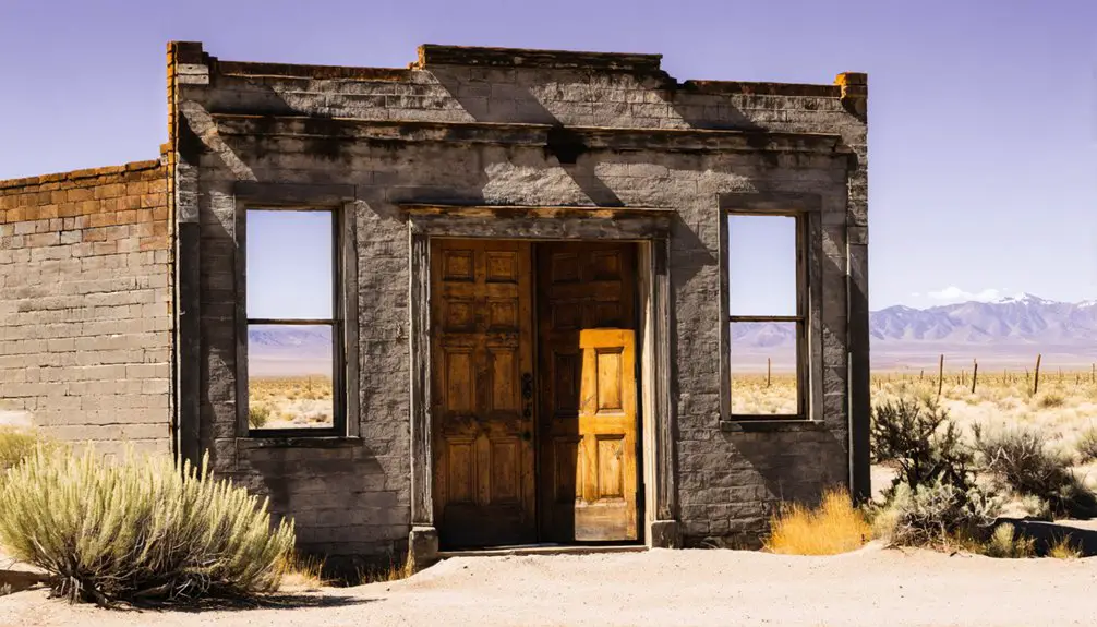 abandoned mining town remains
