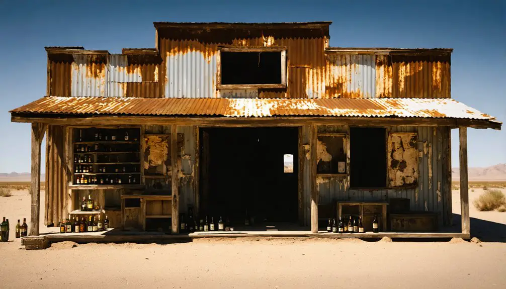 abandoned mining town remnants