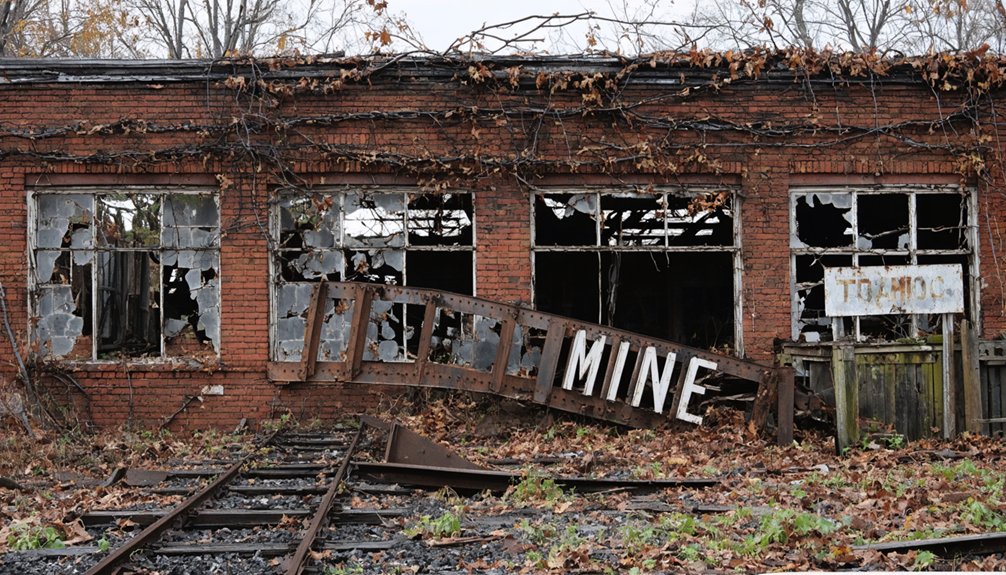 abandoned mining town remnants