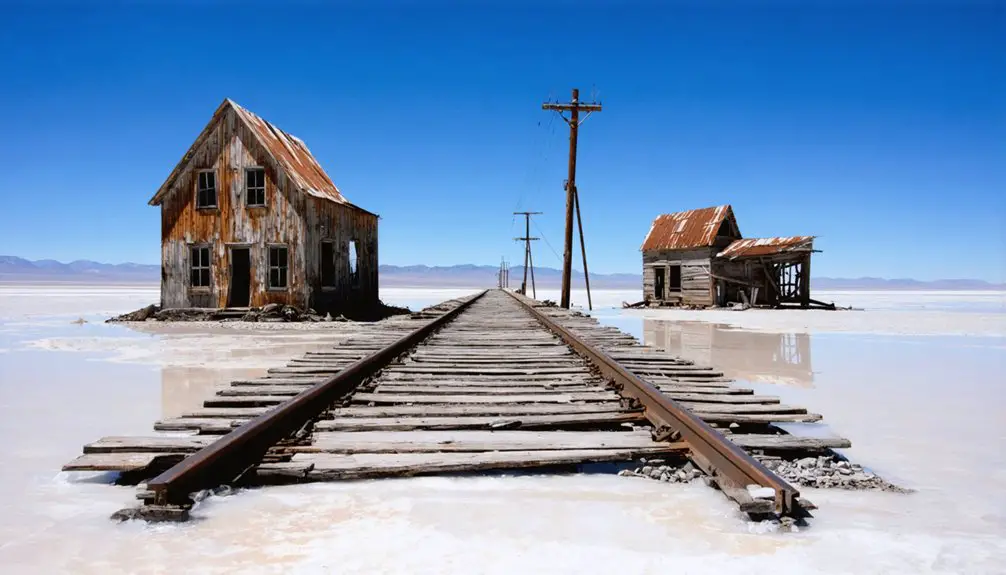 abandoned mining town remnants