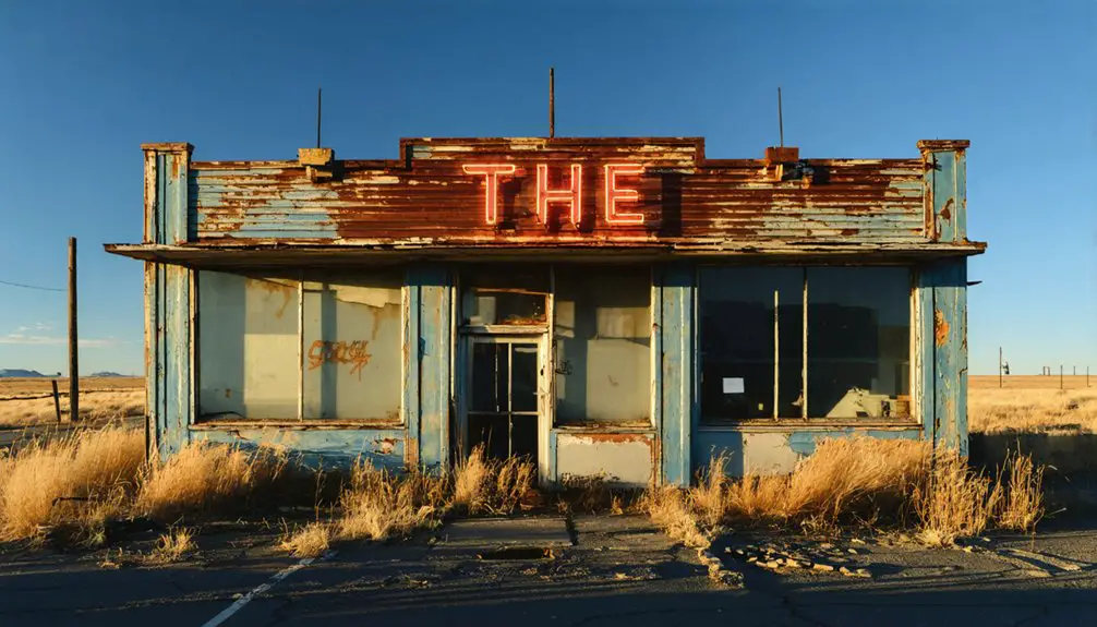 abandoned mining town remnants