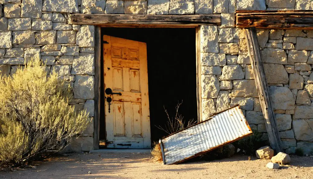 abandoned mining town remnants