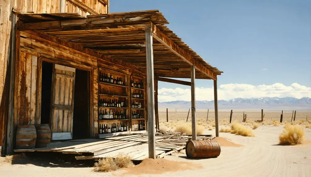 abandoned mining town remnants