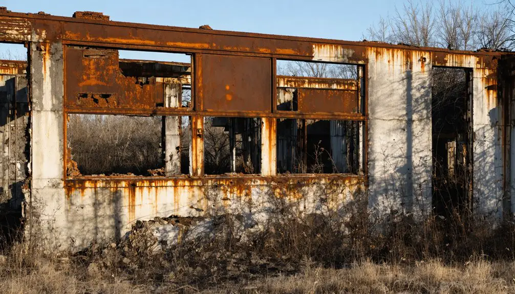 abandoned mining town remnants