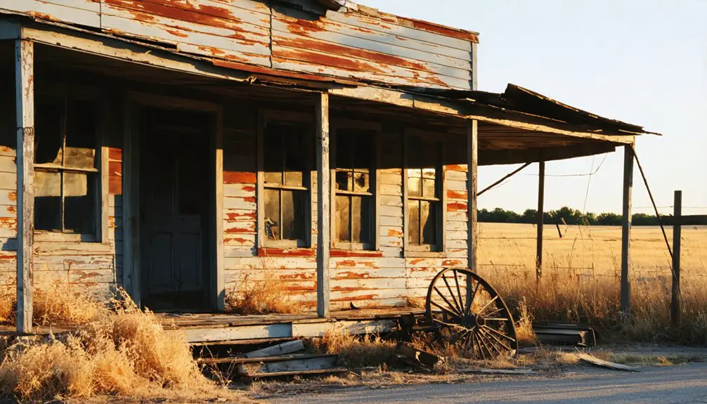 abandoned mining town remnants