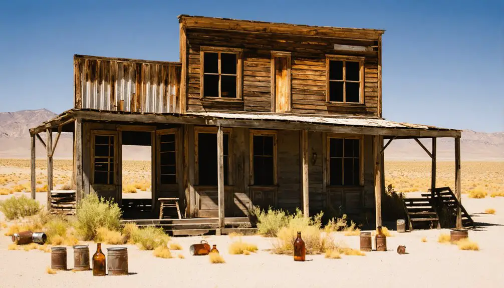 abandoned nevada ghost town