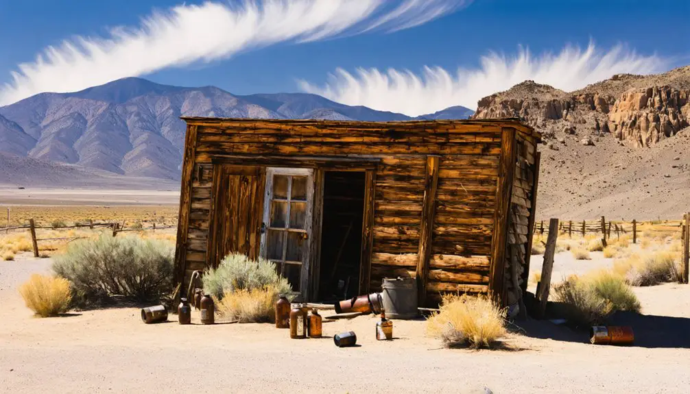 abandoned nevada ghost town