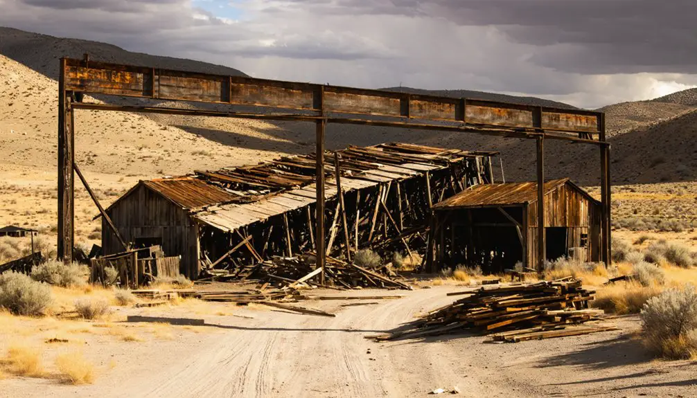 abandoned nevada mining town