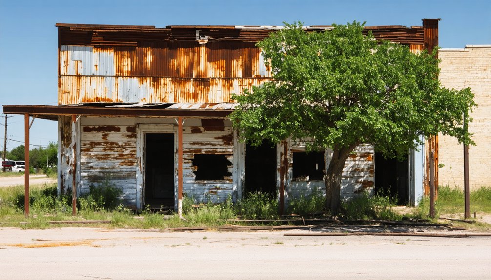 abandoned rural ghost town