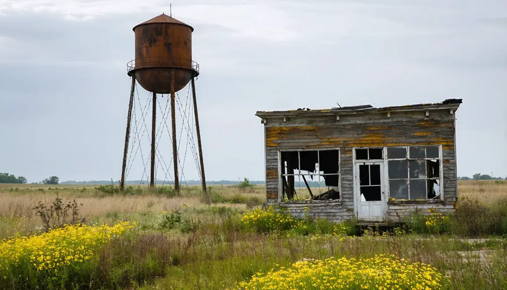 abandoned town with history