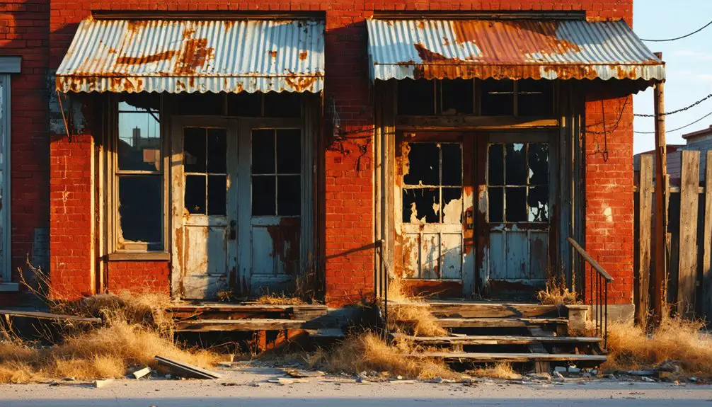 downtown prosperity decline follows
