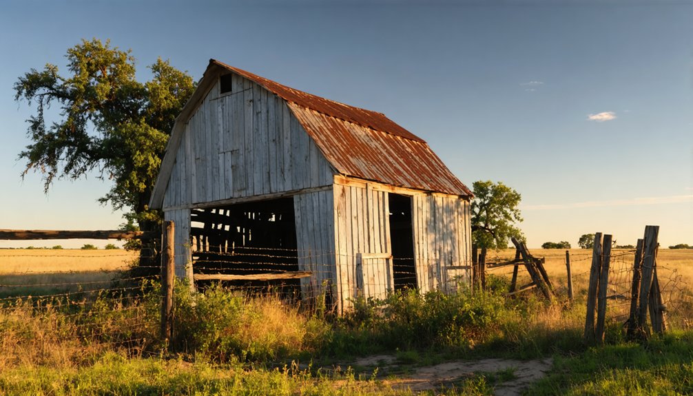 ghost town in ruins