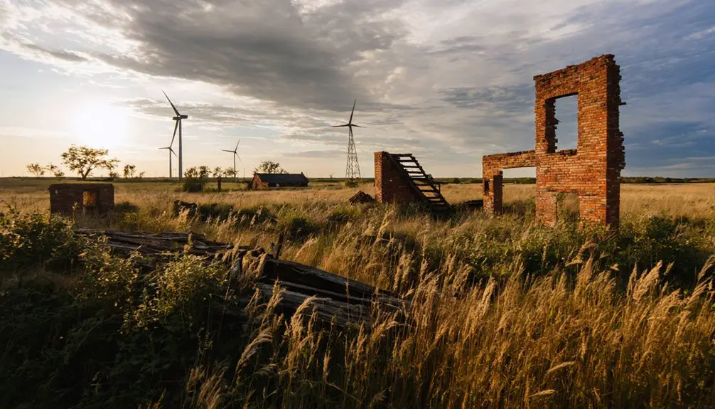 ghost town s agricultural remnants
