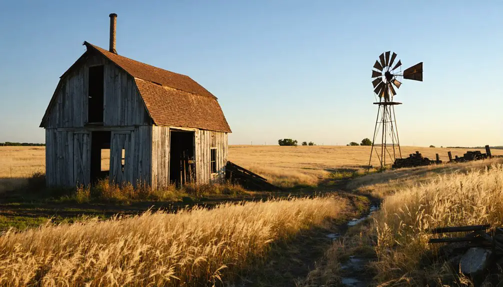 haunting architectural remnants remain