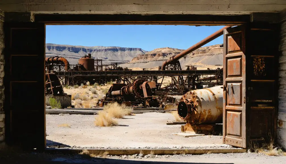 historic mining town remains