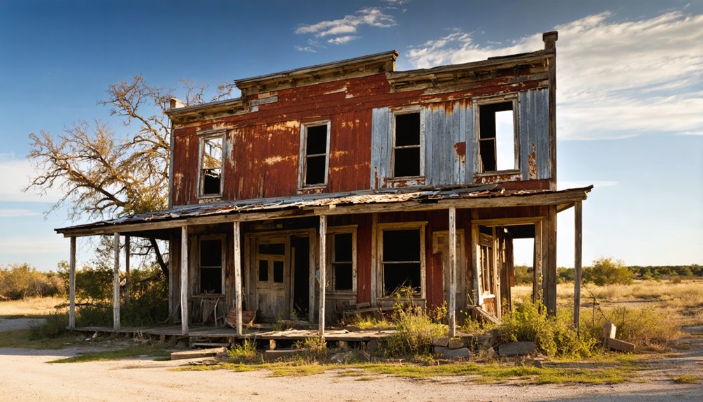 historic railroad and ruins