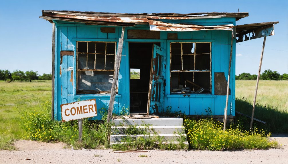 lone oak ghost town remnants