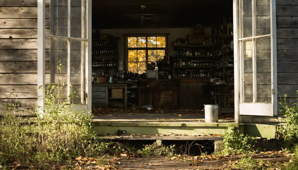 nature reclaims abandoned settlement