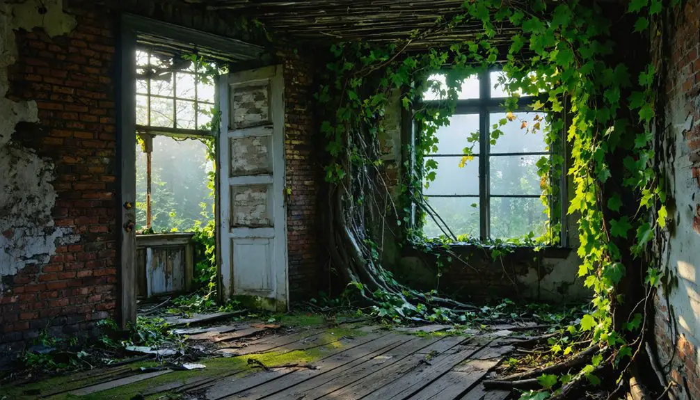nature reclaims abandoned town