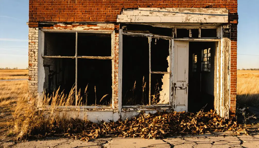 remnants of a ghost town