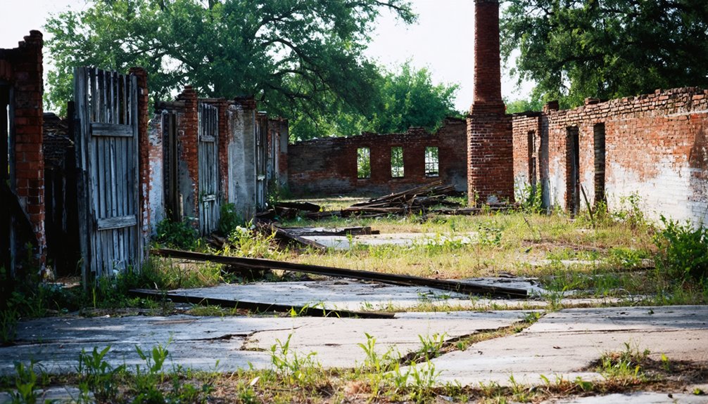 remnants of a ghost town