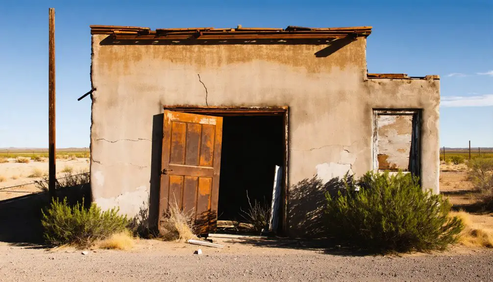 rural ghost town landscape