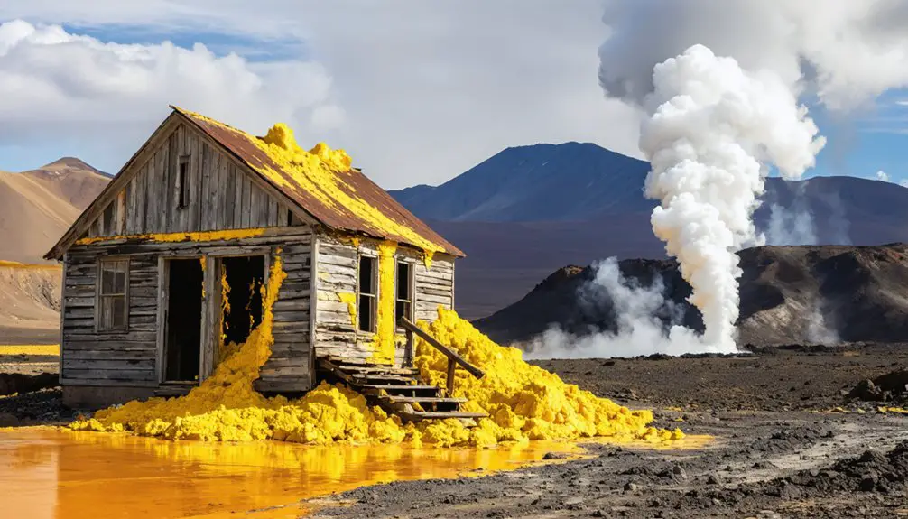 sulfur deposits and geothermal resources