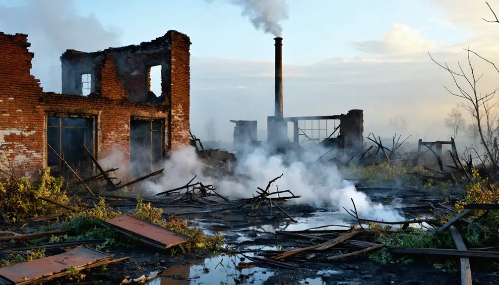 underground coal fire devastation