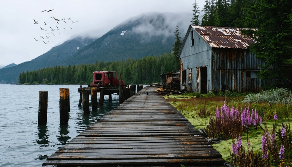 abandoned alaskan mining settlement