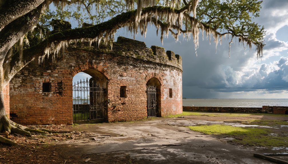 abandoned coastal historical site