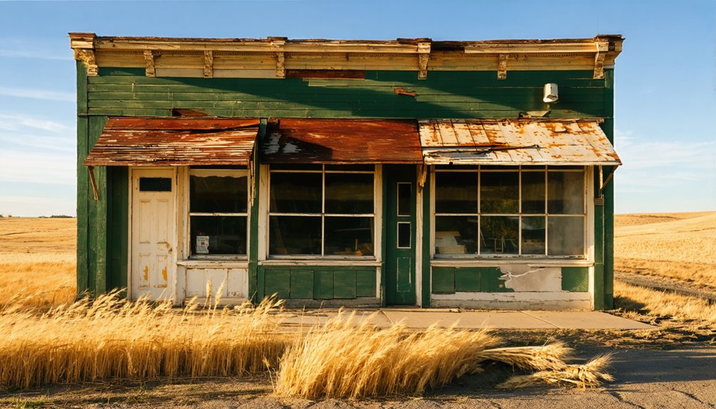 abandoned farming community remains