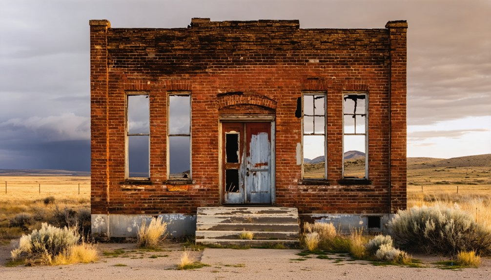 abandoned historical mining settlement