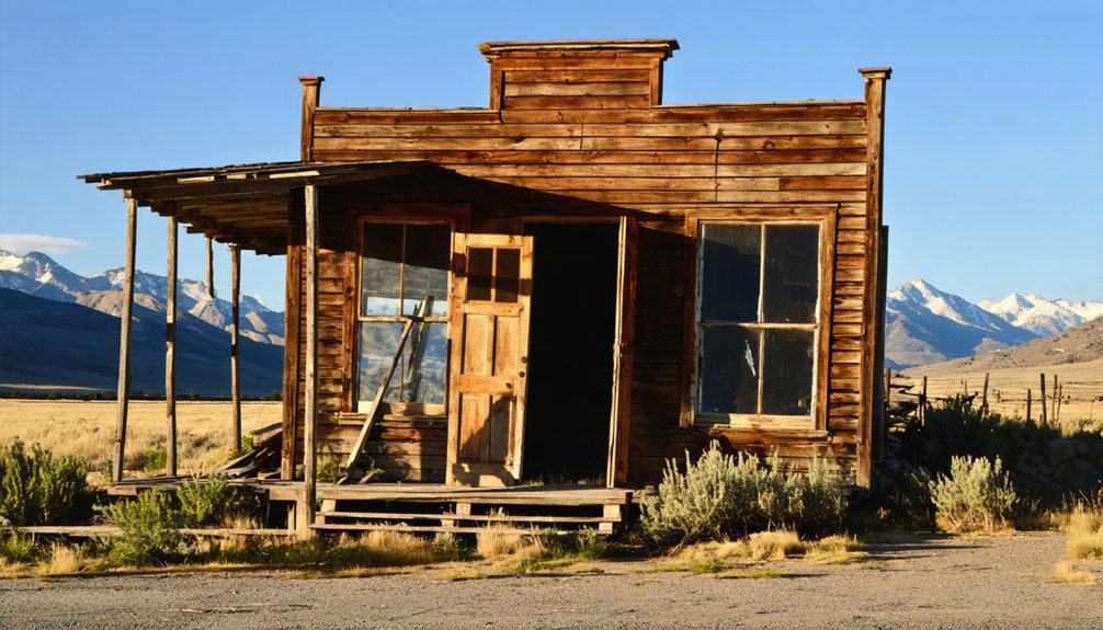 abandoned mining community remnants