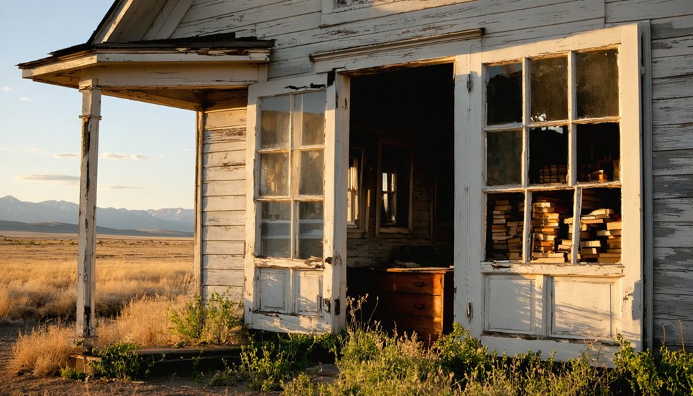 abandoned mining settlement ruins