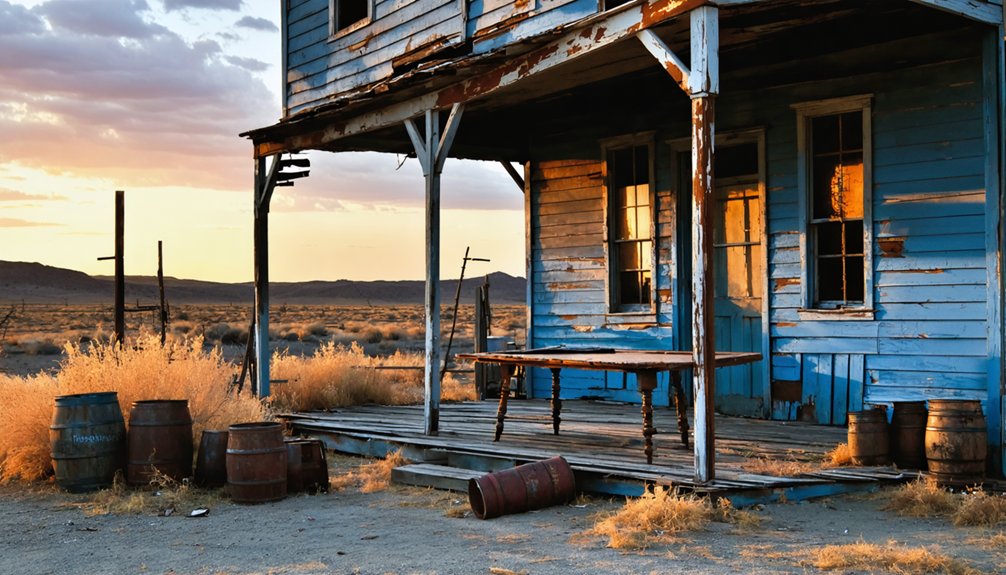 abandoned mining town remains