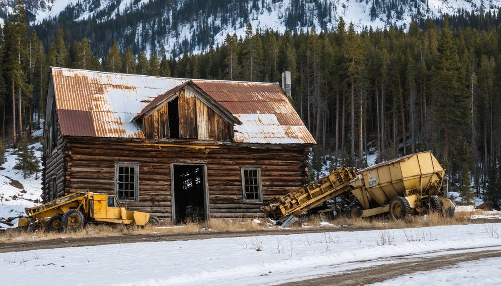 abandoned mining town remains
