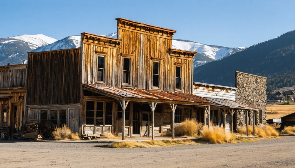 abandoned mining town remains