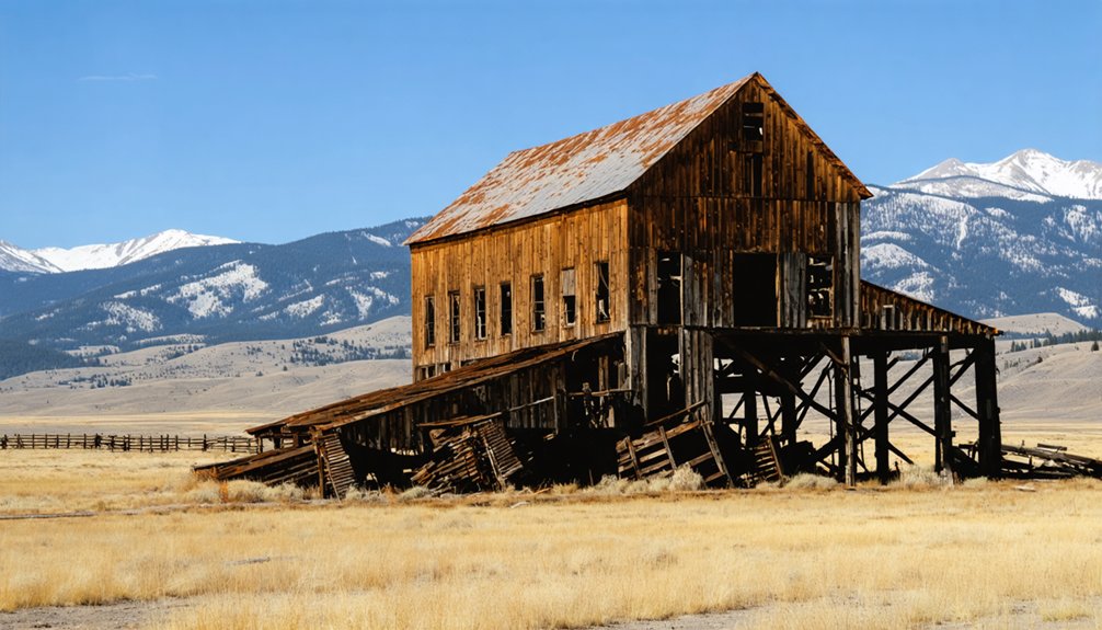 abandoned mining town remains