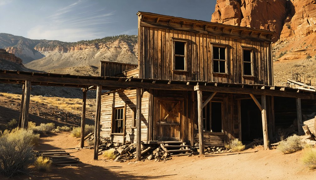 abandoned mining town remains
