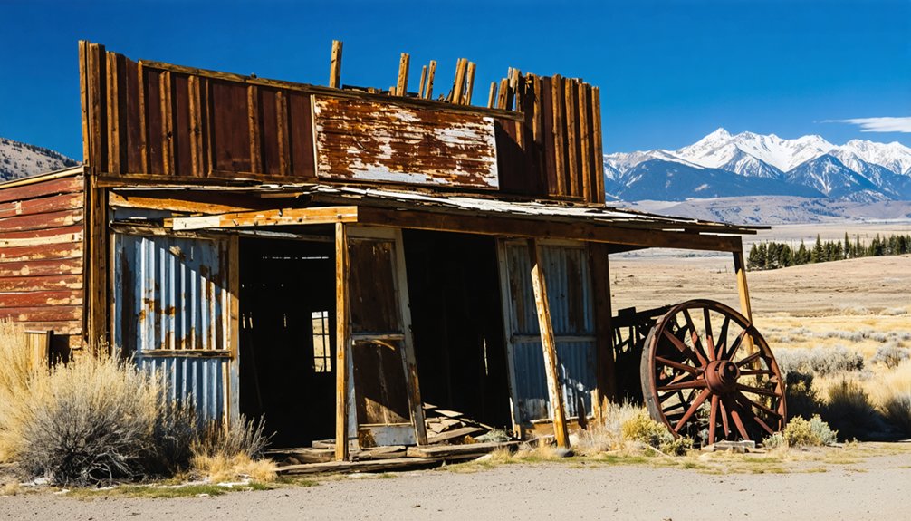 abandoned mining town remains