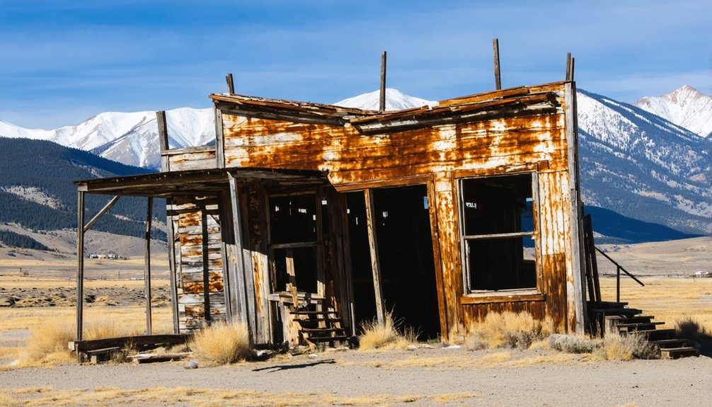 abandoned mining town remains