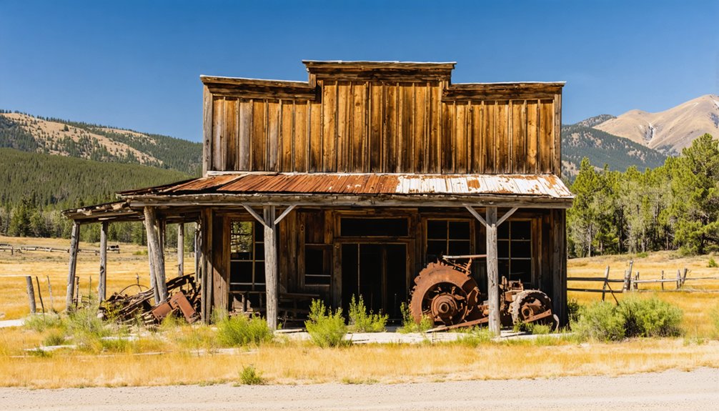 abandoned mining town remains
