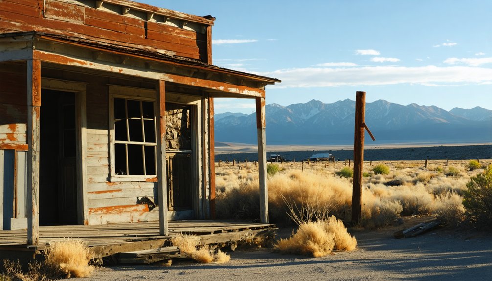 abandoned mining town remnants