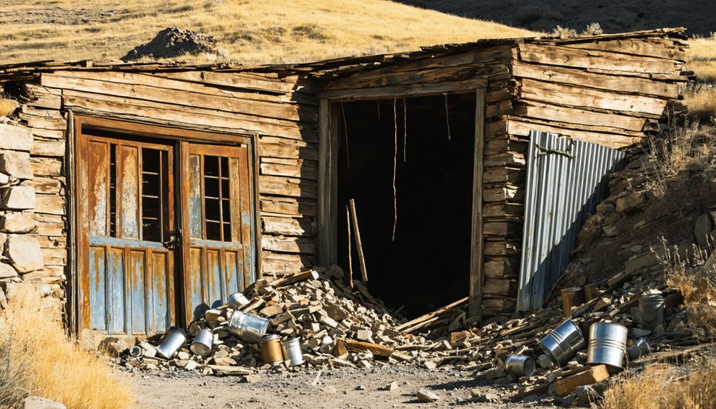 abandoned mining town remnants