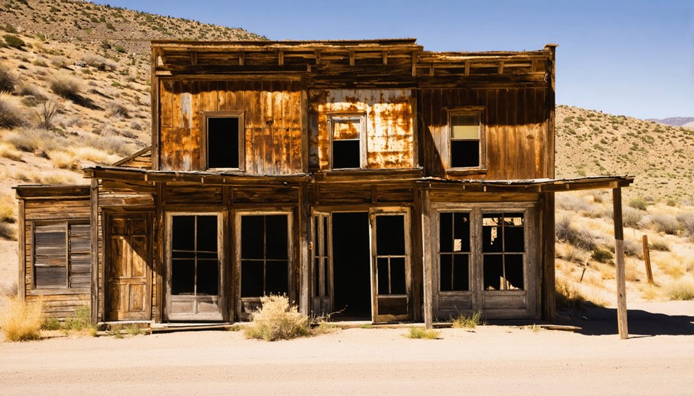 abandoned mining town remnants