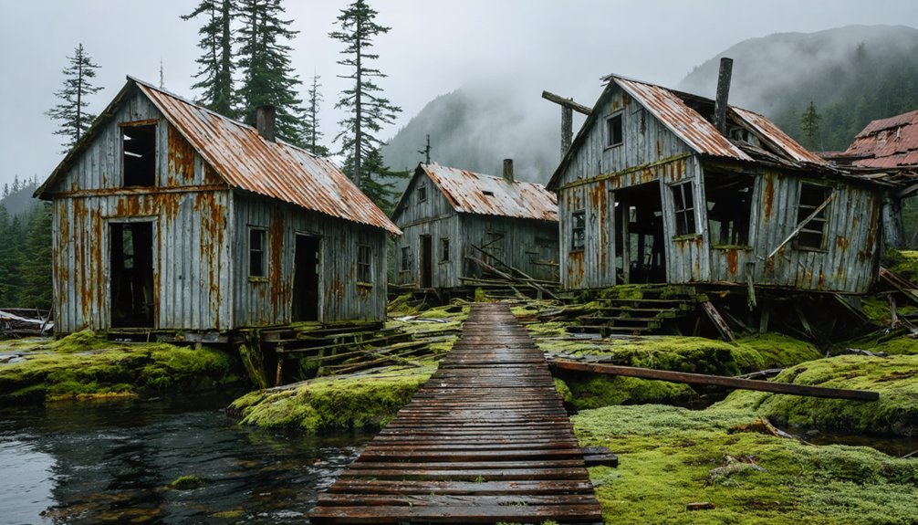 abandoned mining town remnants