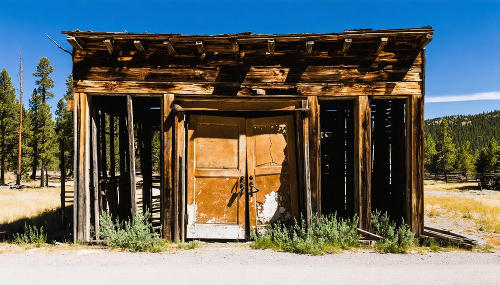 abandoned mining town ruins