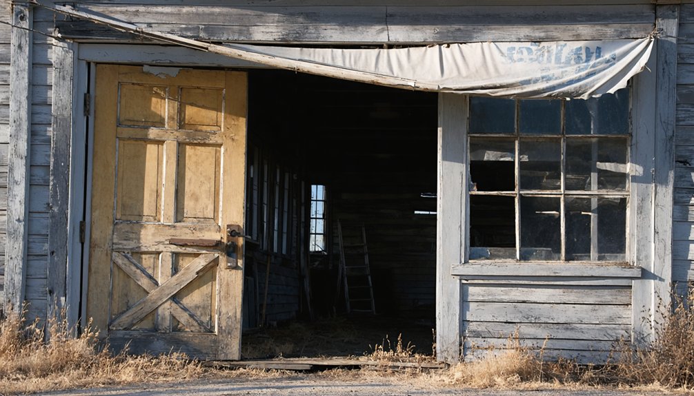 abandoned mining town ruins
