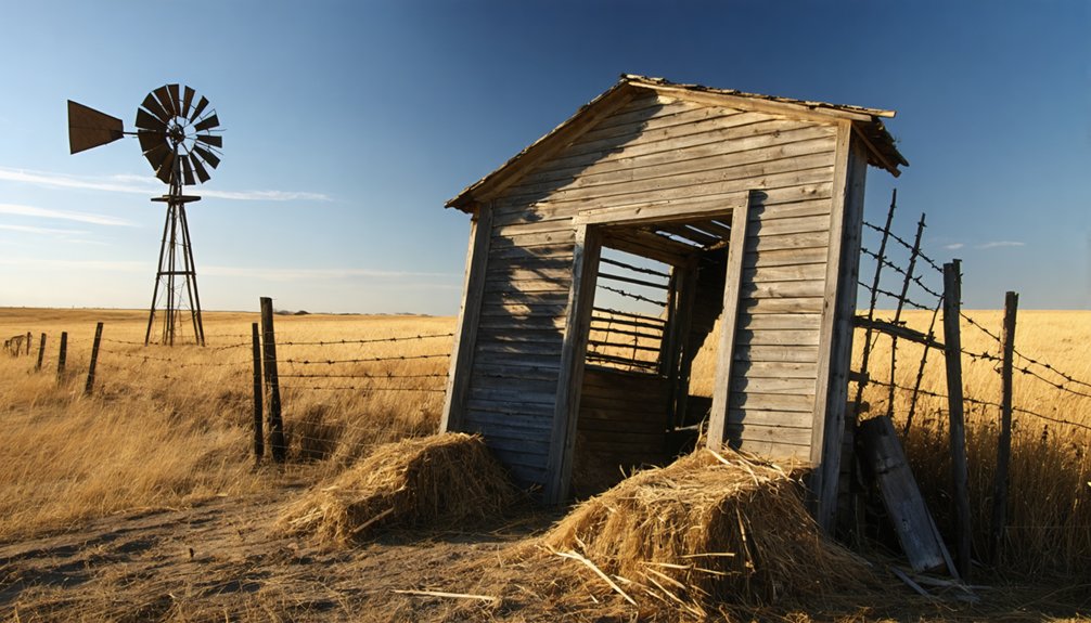 abandoned railroad town remains